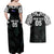 Custom New Zealand Fern Women Rugby Couples Matching Off Shoulder Maxi Dress and Hawaiian Shirt Maori Pattern