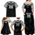 Custom New Zealand Fern Women Rugby Family Matching Off Shoulder Maxi Dress and Hawaiian Shirt Maori Pattern