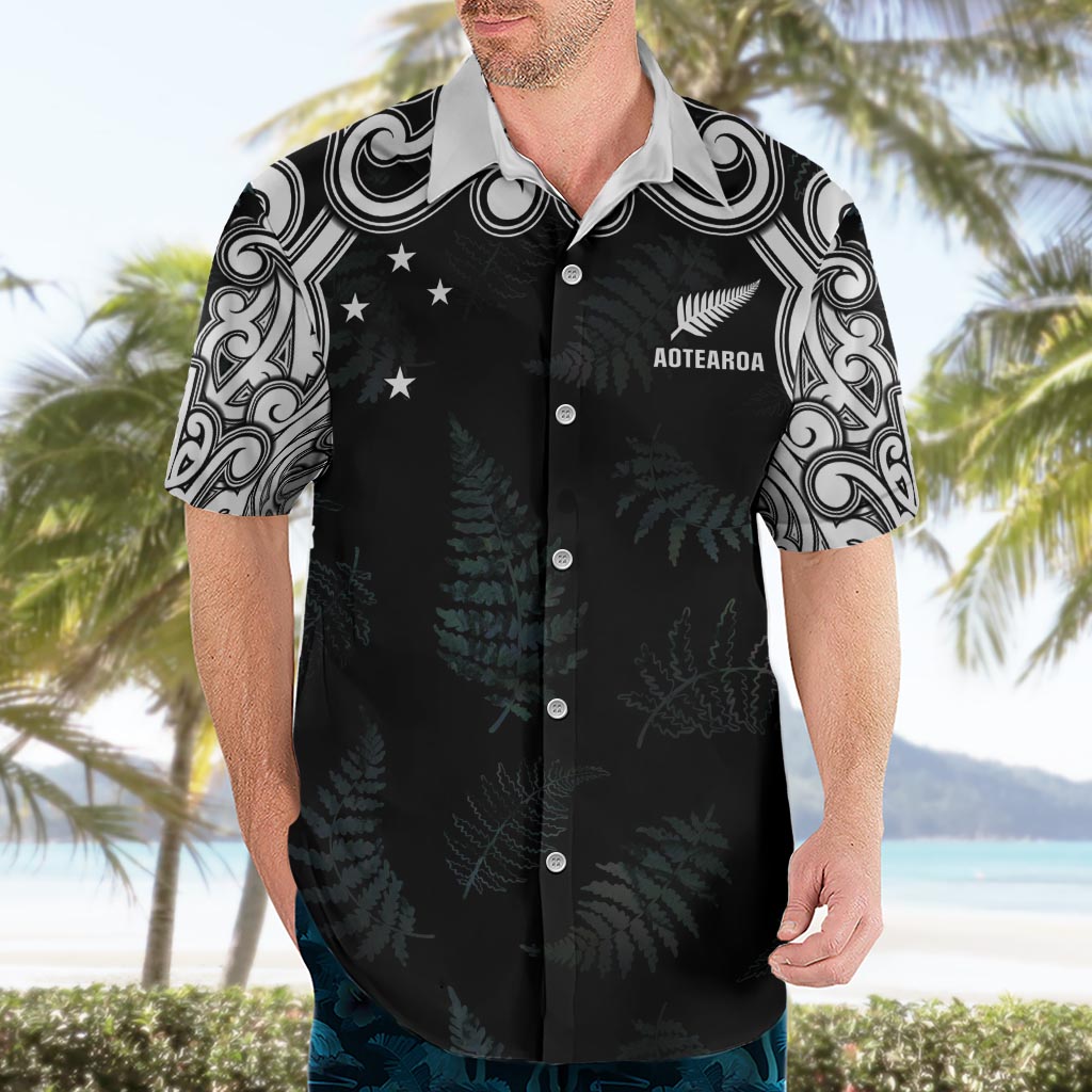 Custom New Zealand Fern Women Rugby Hawaiian Shirt Maori Pattern LT05 - Polynesian Pride