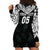 Custom New Zealand Fern Women Rugby Hoodie Dress Maori Pattern