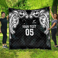 Custom New Zealand Fern Women Rugby Quilt Maori Pattern LT05 - Polynesian Pride