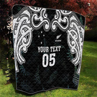 Custom New Zealand Fern Women Rugby Quilt Maori Pattern LT05 - Polynesian Pride