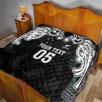 Custom New Zealand Fern Women Rugby Quilt Maori Pattern LT05 - Polynesian Pride