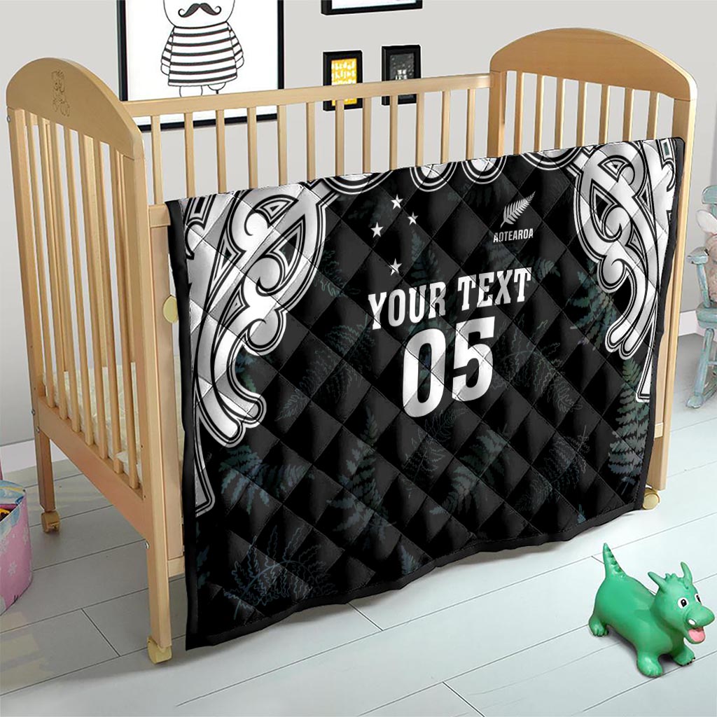 Custom New Zealand Fern Women Rugby Quilt Maori Pattern LT05 - Polynesian Pride