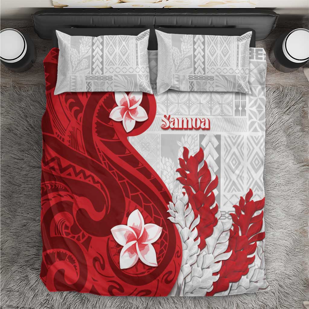 Samoa Teuila 2024 Bedding Set Samoan Siapo Pattern Red Version