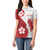 Samoa Teuila 2024 Women Polo Shirt Samoan Siapo Pattern Red Version