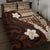 Samoa Teuila 2024 Quilt Bed Set Samoan Siapo Pattern Brown Version