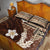 Samoa Teuila 2024 Quilt Bed Set Samoan Siapo Pattern Brown Version