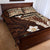 Samoa Teuila 2024 Quilt Bed Set Samoan Siapo Pattern Brown Version