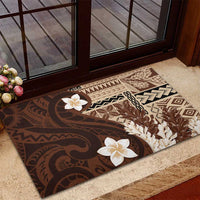 Samoa Teuila 2024 Rubber Doormat Samoan Siapo Pattern Brown Version