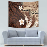 Samoa Teuila 2024 Tapestry Samoan Siapo Pattern Brown Version