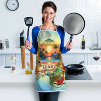 Aloha Hawaii Turtle Apron Retro Style - Polynesian Pride