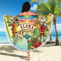 Aloha Hawaii Turtle Beach Blanket Retro Style - Polynesian Pride
