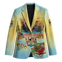 Aloha Hawaii Turtle Blazer Retro Style LT05 Unisex Beige - Polynesian Pride