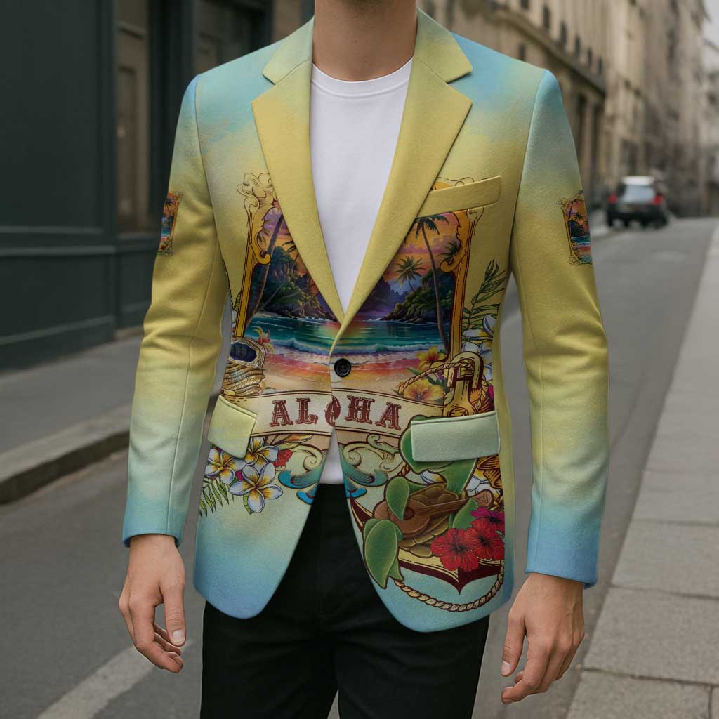 Aloha Hawaii Turtle Blazer Retro Style LT05 - Polynesian Pride