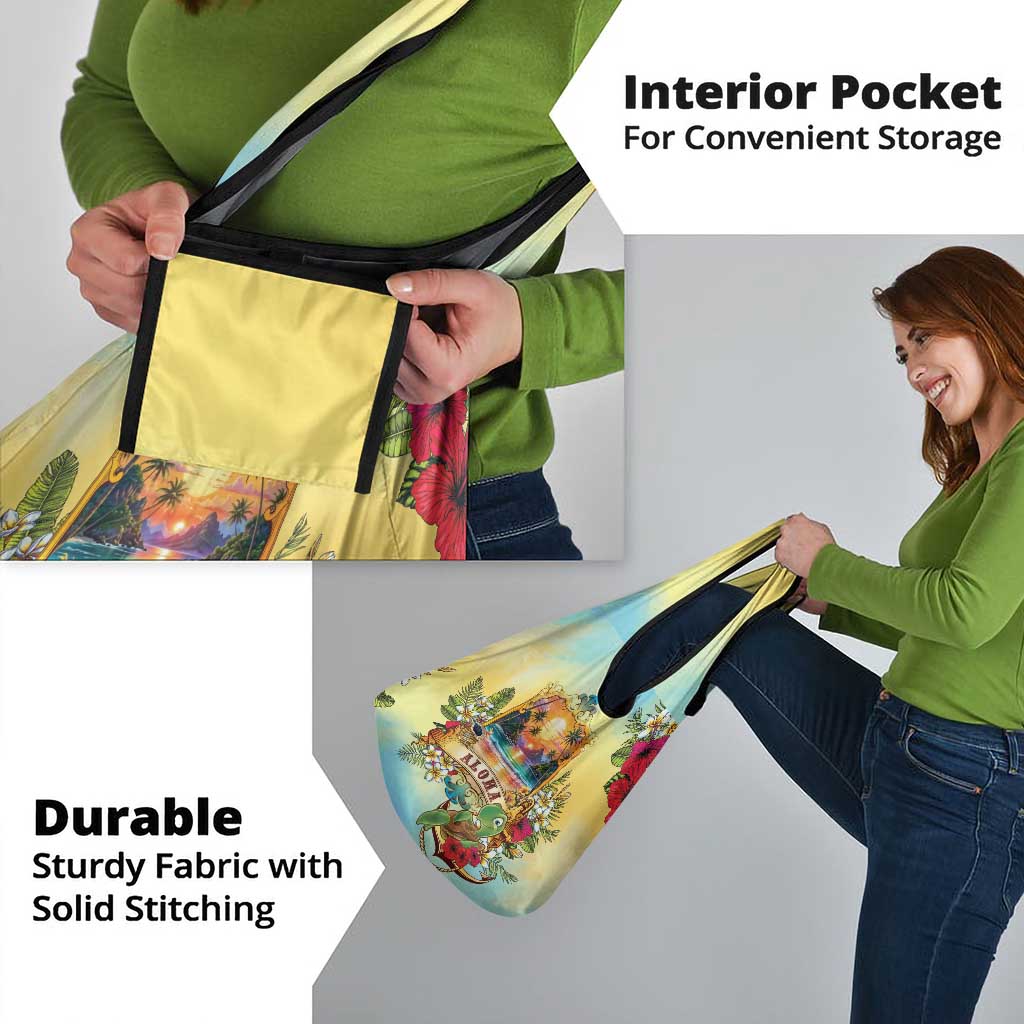 Aloha Hawaii Turtle Grocery Bag Retro Style - Polynesian Pride