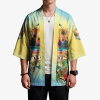 Aloha Hawaii Turtle Kimono Retro Style - Polynesian Pride