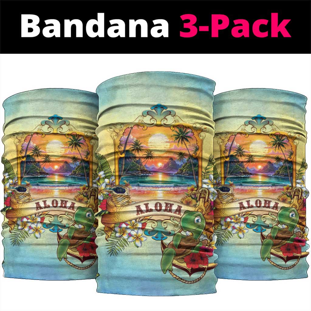 Aloha Hawaii Turtle Neck Gaiter Retro Style - Polynesian Pride