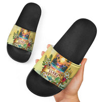 Aloha Hawaii Turtle Slide Sandals Retro Style LT05 - Polynesian Pride