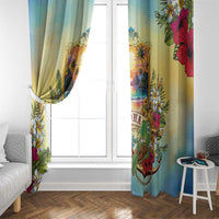 Aloha Hawaii Turtle Window Curtain Retro Style LT05 - Polynesian Pride