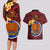 Papua New Guinea Gulf Province Couples Matching Long Sleeve Bodycon Dress and Hawaiian Shirt Mix Coat Of Arms Polynesian Pattern LT05 - Polynesian Pride