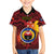 Papua New Guinea Gulf Province Family Matching Long Sleeve Bodycon Dress and Hawaiian Shirt Mix Coat Of Arms Polynesian Pattern LT05 Son's Shirt Red - Polynesian Pride