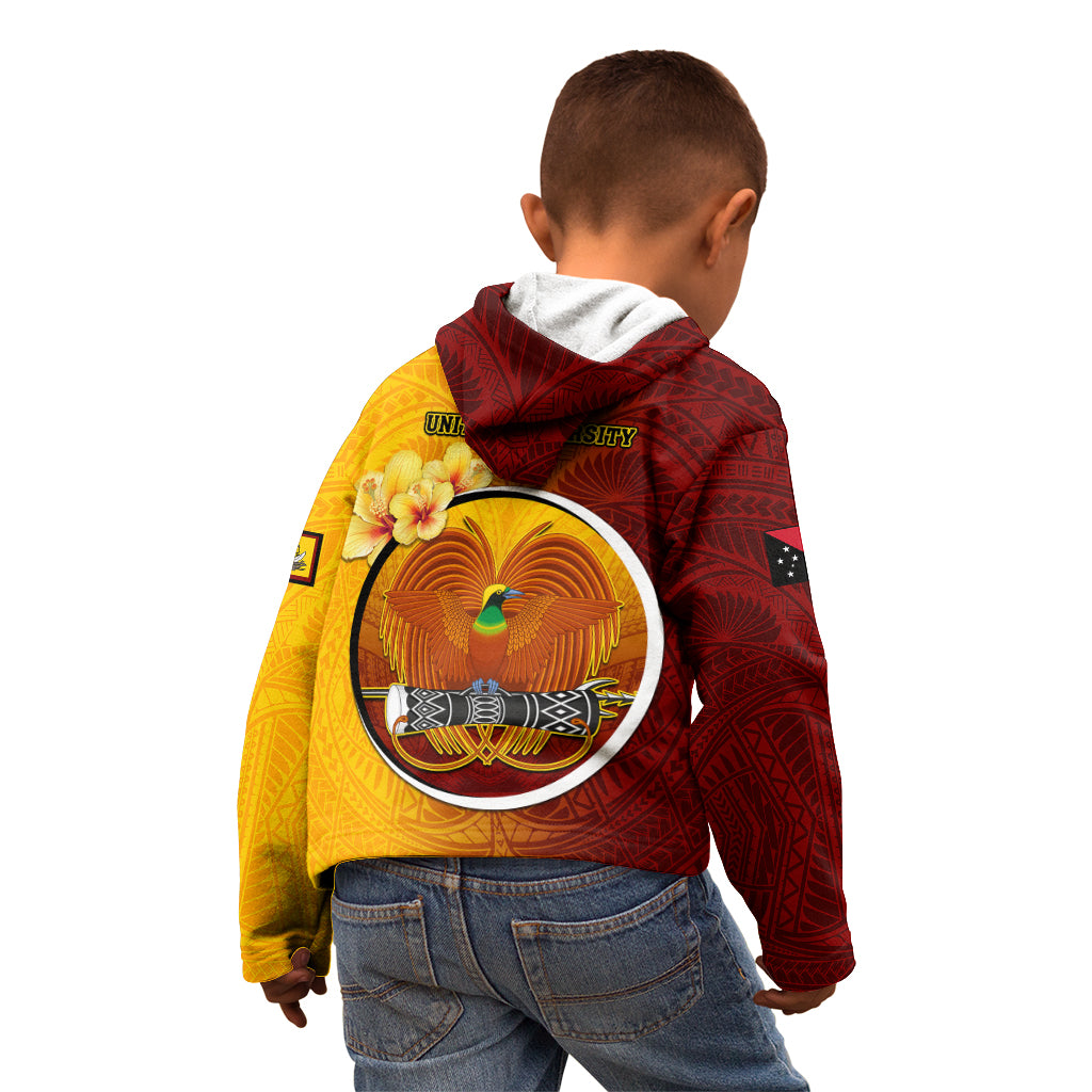 Papua New Guinea Western Province Kid Hoodie Mix Coat Of Arms Polynesian Pattern LT05 - Polynesian Pride