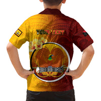 Personalized Papua New Guinea Western Province Family Matching Off Shoulder Long Sleeve Dress and Hawaiian Shirt Mix Coat Of Arms Polynesian Pattern LT05 - Polynesian Pride