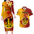 Papua New Guinea Madang Province Couples Matching Long Sleeve Bodycon Dress and Hawaiian Shirt Mix Coat Of Arms Polynesian Pattern LT05 Yellow - Polynesian Pride