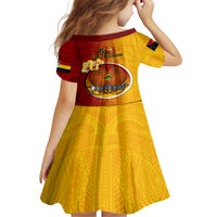 Papua New Guinea Madang Province Family Matching Off Shoulder Long Sleeve Dress and Hawaiian Shirt Mix Coat Of Arms Polynesian Pattern LT05 - Polynesian Pride