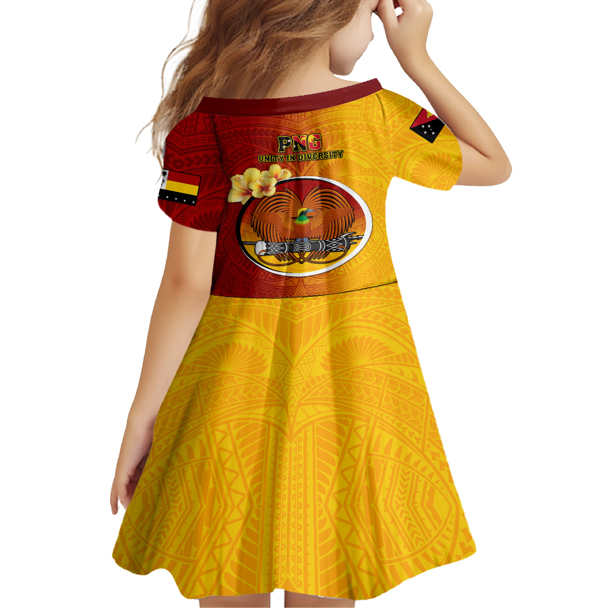 Papua New Guinea Madang Province Family Matching Tank Maxi Dress and Hawaiian Shirt Mix Coat Of Arms Polynesian Pattern LT05 - Polynesian Pride