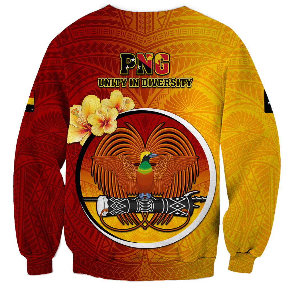 Papua New Guinea Madang Province Sweatshirt Mix Coat Of Arms Polynesian Pattern LT05 - Polynesian Pride