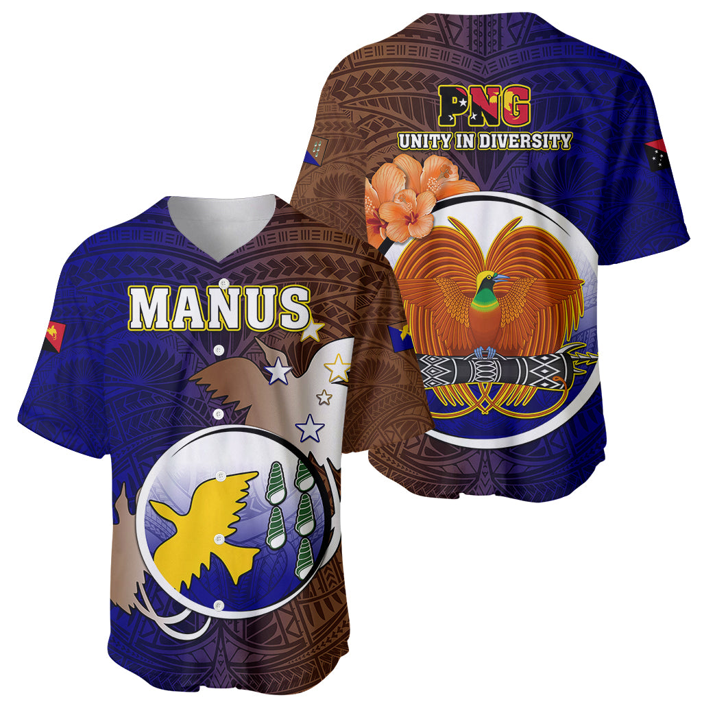 Papua New Guinea Manus Province Baseball Jersey Mix Coat Of Arms Polynesian Pattern LT05 - Polynesian Pride