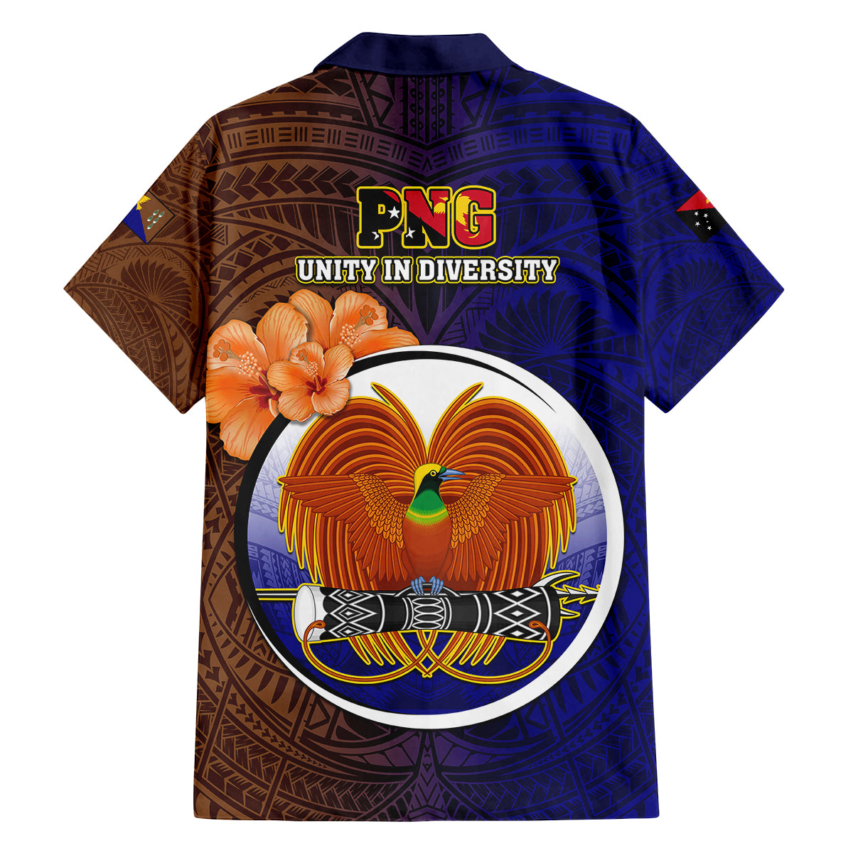 Papua New Guinea Manus Province Family Matching Off Shoulder Short Dress and Hawaiian Shirt Mix Coat Of Arms Polynesian Pattern LT05 - Polynesian Pride