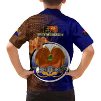 Papua New Guinea Manus Province Family Matching Summer Maxi Dress and Hawaiian Shirt Mix Coat Of Arms Polynesian Pattern LT05 - Polynesian Pride