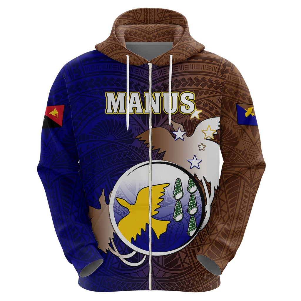 Papua New Guinea Manus Province Hoodie Mix Coat Of Arms Polynesian Pattern LT05 - Polynesian Pride