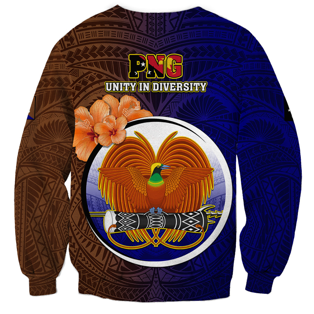 Papua New Guinea Manus Province Sweatshirt Mix Coat Of Arms Polynesian Pattern LT05 - Polynesian Pride