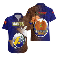 Personalized Papua New Guinea Manus Province Hawaiian Shirt Mix Coat Of Arms Polynesian Pattern LT05 - Polynesian Pride