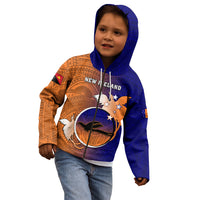 Papua New Guinea New Ireland Province Kid Hoodie Mix Coat Of Arms Polynesian Pattern LT05 - Polynesian Pride