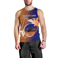 Papua New Guinea New Ireland Province Men Tank Top Mix Coat Of Arms Polynesian Pattern LT05 - Polynesian Pride