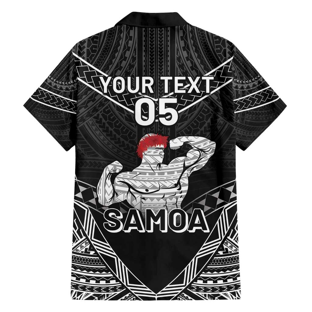 Custom Samoa Wrestling Family Matching Long Sleeve Bodycon Dress and Hawaiian Shirt Samoan Wrestler Ulafala Style