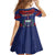 Personalised FAST Party Samoa Family Matching Off Shoulder Short Dress and Hawaiian Shirt Samoan Coat Of Arms Ulafala Style