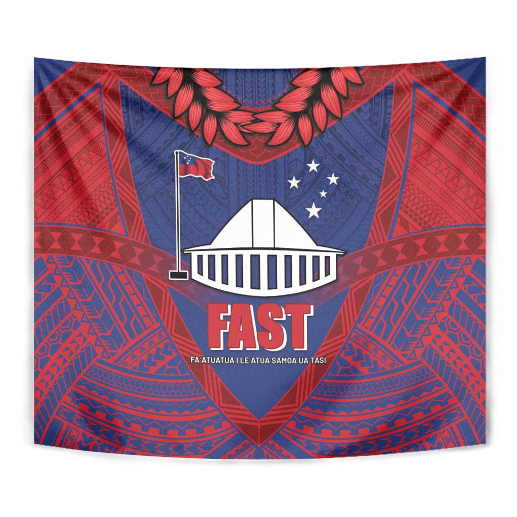 FAST Party Samoa Tapestry Samoan Coat Of Arms Ulafala Style