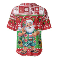 Mele Kalikimaka Hawaii Christmas Baseball Jersey Funny Santa 67 Gen Alpha Slang - Polynesian Pride