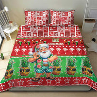 Mele Kalikimaka Hawaii Christmas Bedding Set Funny Santa 67 Gen Alpha Slang - Polynesian Pride
