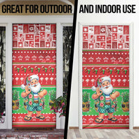 Mele Kalikimaka Hawaii Christmas Door Cover Funny Santa 67 Gen Alpha Slang - Polynesian Pride