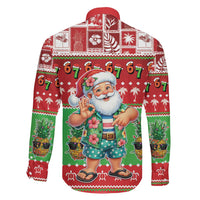 Mele Kalikimaka Hawaii Christmas Family Matching Puletasi and Hawaiian Shirt Funny Santa 67 Gen Alpha Slang LT05 - Polynesian Pride