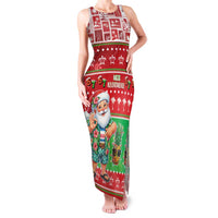Mele Kalikimaka Hawaii Christmas Family Matching Tank Maxi Dress and Hawaiian Shirt Funny Santa 67 Gen Alpha Slang - Polynesian Pride