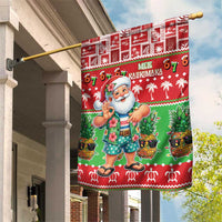 Mele Kalikimaka Hawaii Christmas Garden Flag Funny Santa 67 Gen Alpha Slang - Polynesian Pride