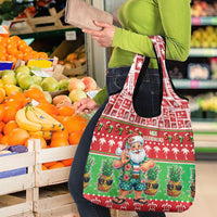 Mele Kalikimaka Hawaii Christmas Grocery Bag Funny Santa 67 Gen Alpha Slang - Polynesian Pride